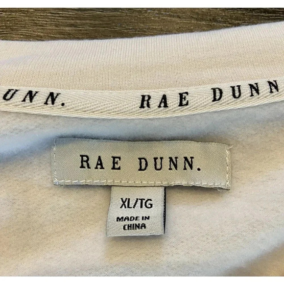 Rae Dunn Sweatshirt Shirt Cream Pink HOPE Extra Large XL New - Picture 2 of 5